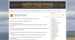 Desktop Screenshot of cyclo-long-cours.fr