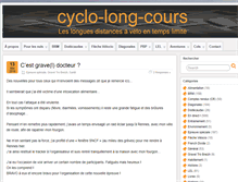 Tablet Screenshot of cyclo-long-cours.fr